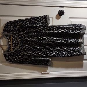 Moth Anthropologie Size Small sweater dress two toned charcoal gray